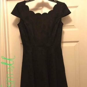 Black scalloped dress